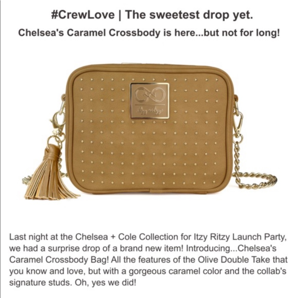 Chelsea & Cole for Itzy Ritzy Caramel Crossbody